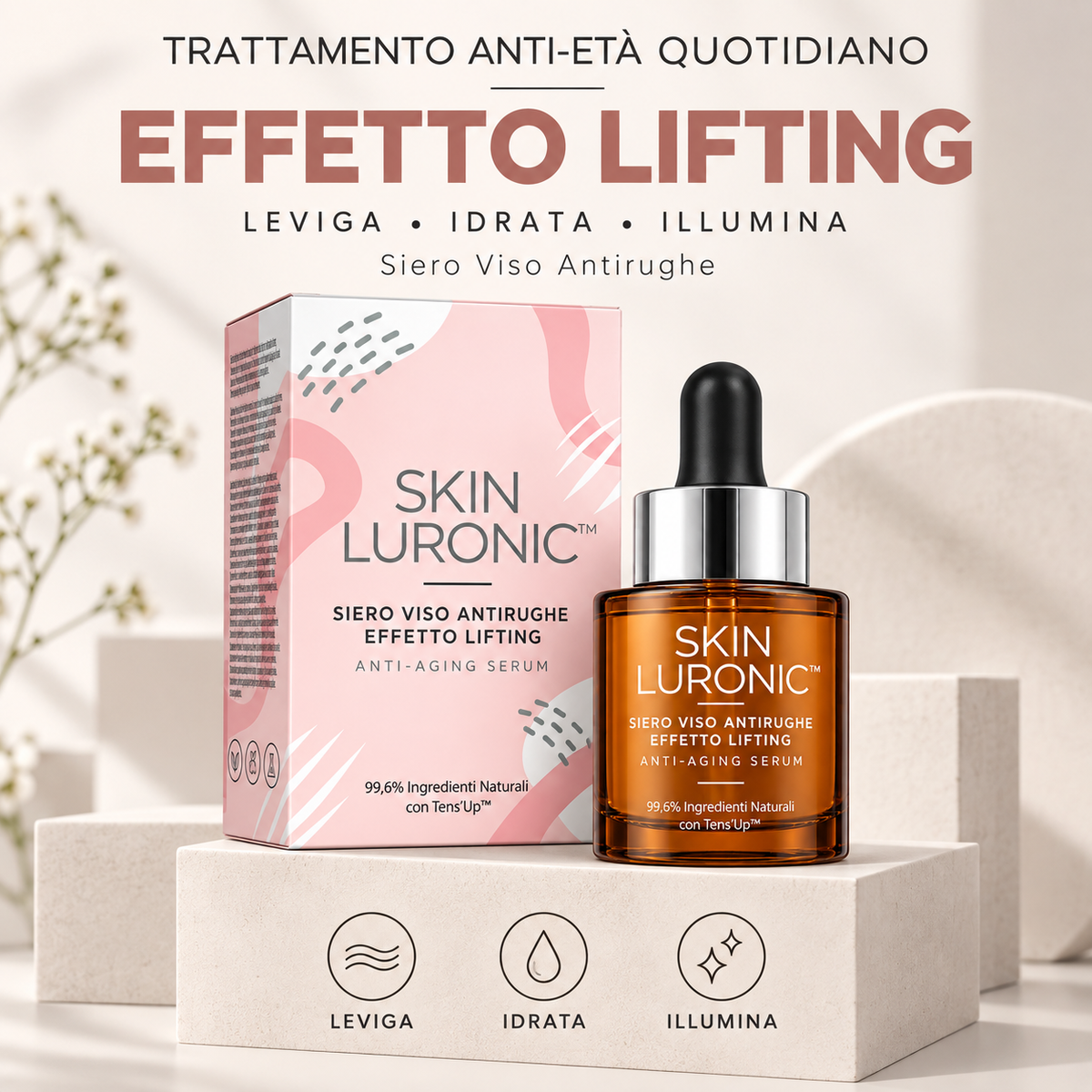 SKIN LURONIC™ Siero Viso Antirughe effetto lifting